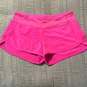 Lululemon Speed Shorts, 2.5”, Size 4